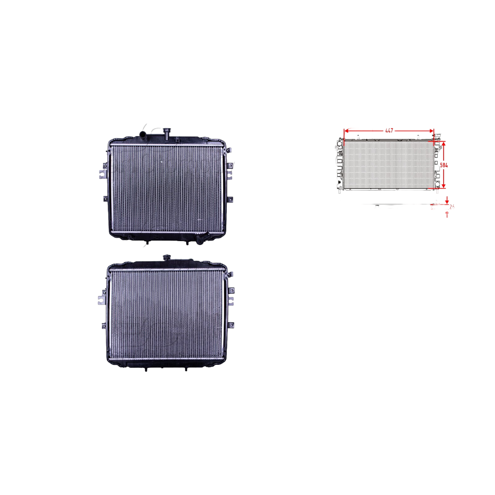 Wisco Su Radyatörü Hyundai H100 447x584x26 mm - 25310