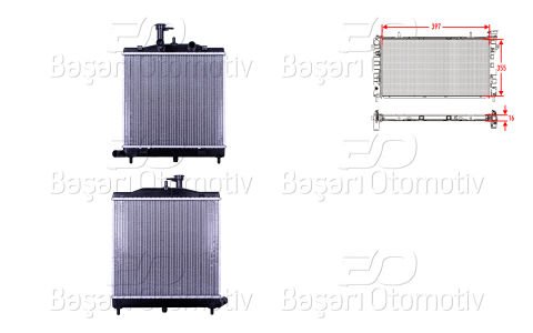 Su Radyatoru Brazıng Mt 397X355x16 Kıa Pıcanto (Ba) 1. 25310