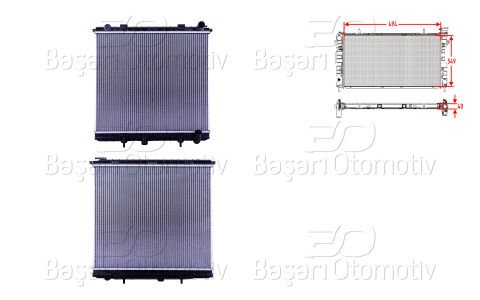 Su Radyatoru Brazıng Mt 494X549x40 Range Rover 4.0 PCC106850