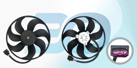 Fan Motoru Davlumbazsız (345 Mm-3 Fıs-7 Kanat) Vw 1J0959455F