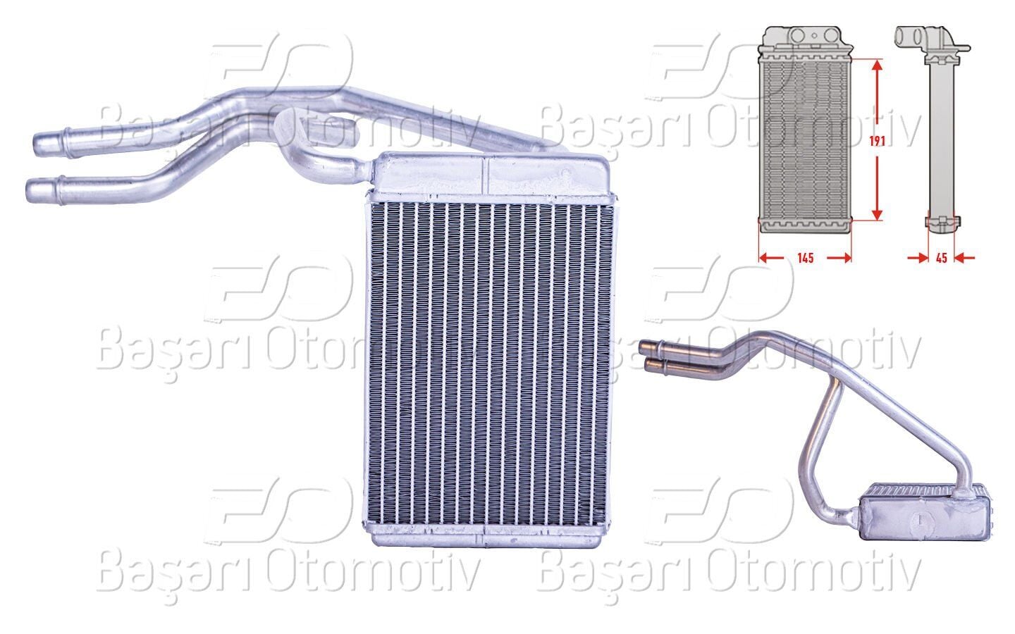 Kalorifer Radyatörü 145x191 mm Ford Fiesta 2S6H18B539AB