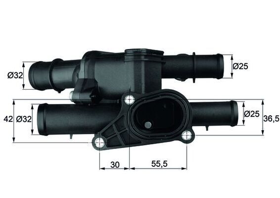 Termostat Komple Golf4 Bora A3 Toledo 01-04 Behr-T 06A121111