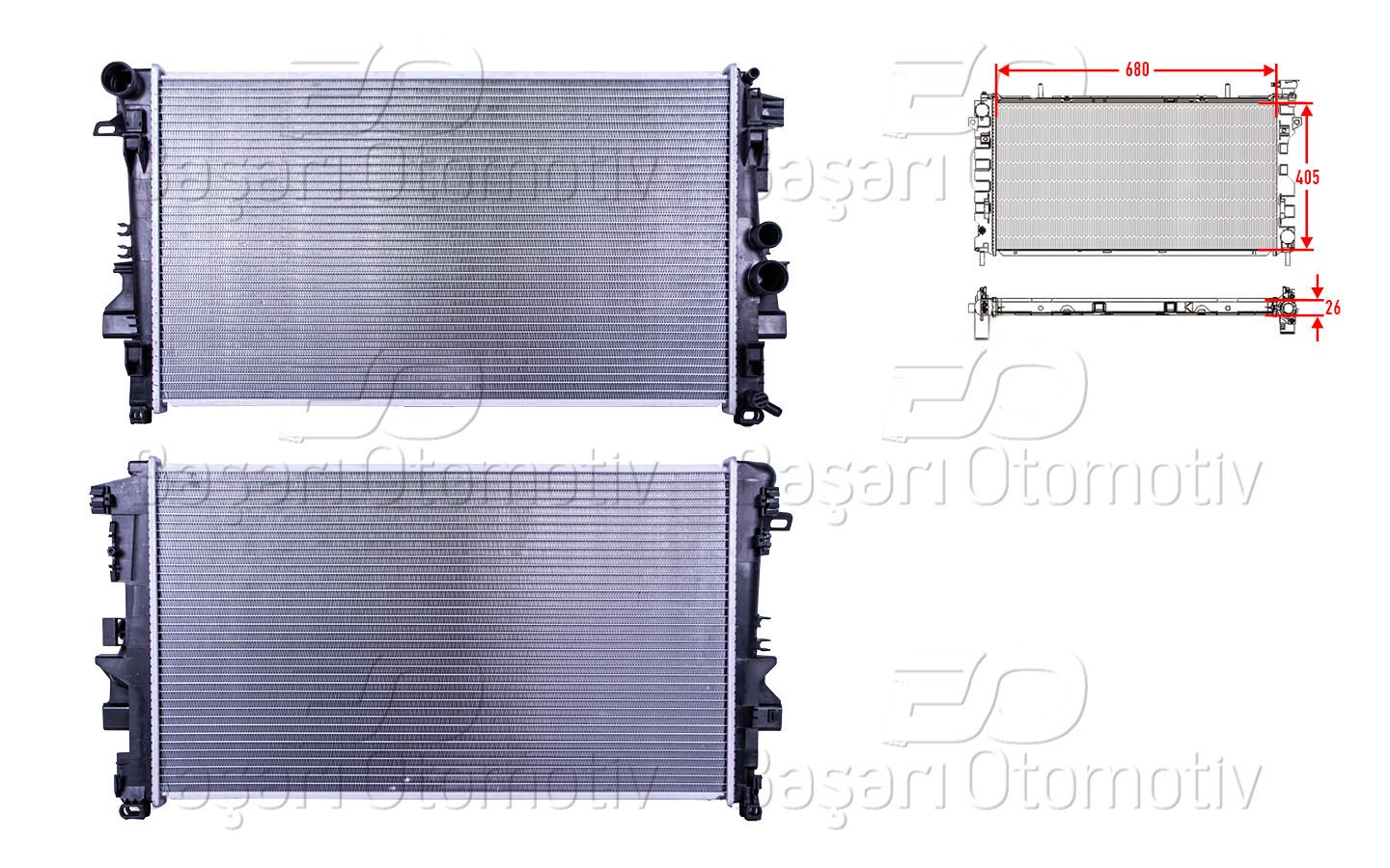Su Radyatoru Brazıng Mt 680X378x26 Mercedes-Benz  6395010401