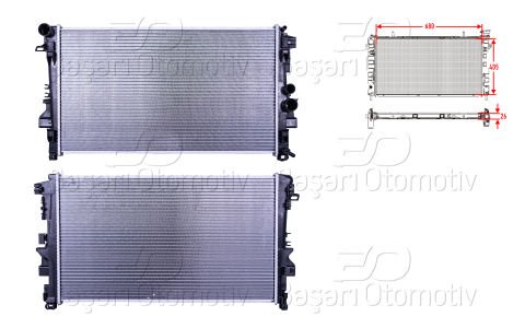 Su Radyatoru Brazıng Mt 680X378x26 Mercedes-Benz  6395010401
