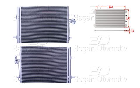 Klıma Radyatoru 623X471x16 Ford Mondeo 1.6. 2.0T 7G9119710AC