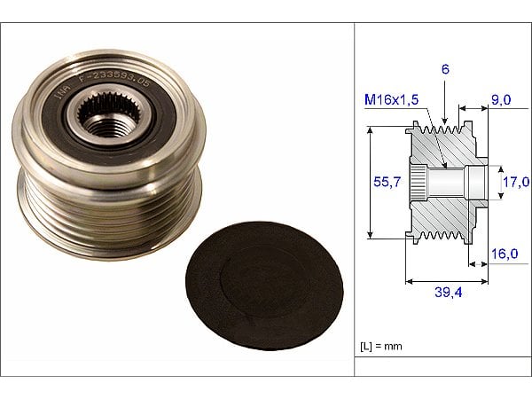 Alternatör Kasnagı Polo Cordoba Ibıza Fabıa 01-10 03D903119A