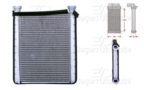 Kalorıfer Radyatoru Brazıng 146X222 Mm Toyota Corlla 1 87107