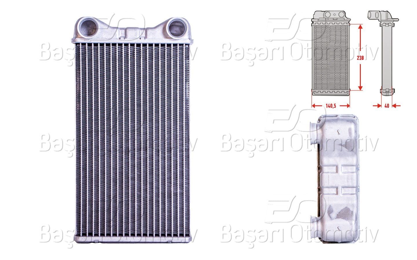 Kalorifer Radyatörü Audi A4 - Seat Exeo 1.6 1.8T 1.9TDI 2.0FSI 2.5TDI 3.0 Quattro 2000- 8E1820031