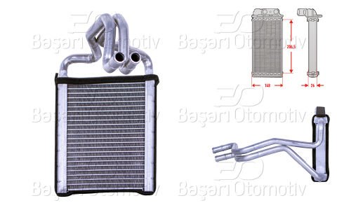 Kalorıfer Radyatoru Brazıng 150X210x35 Mm Hyundaı Tucson 2.0 2.0 Crdı [97138]