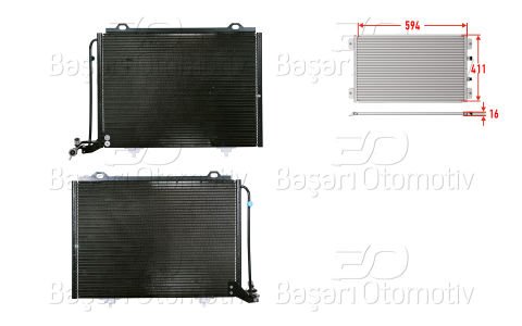 Klıma Radyatoru 594X411x16 Mercedes-Benz W202 93> 2028300970