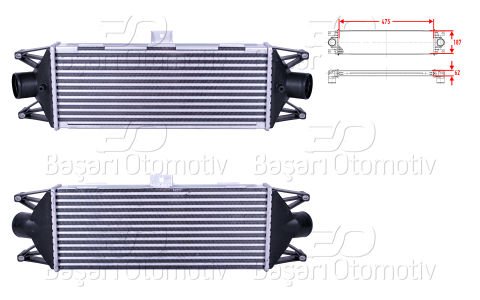 Turbo Radyatoru (Intercooler) 475X187x62 Iveco Daıl 99487925