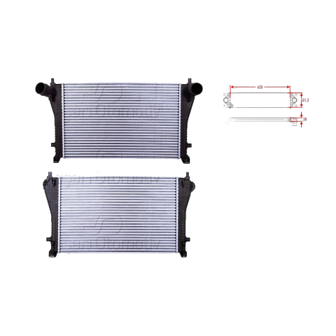Turbo Radyatörü Intercooler VW Golf 7 - Passat - Seat Leon - Skoda Octavia - Audi A3 1.8 TFSI 2.0 TSI 2013- 5Q0 145 803 N
