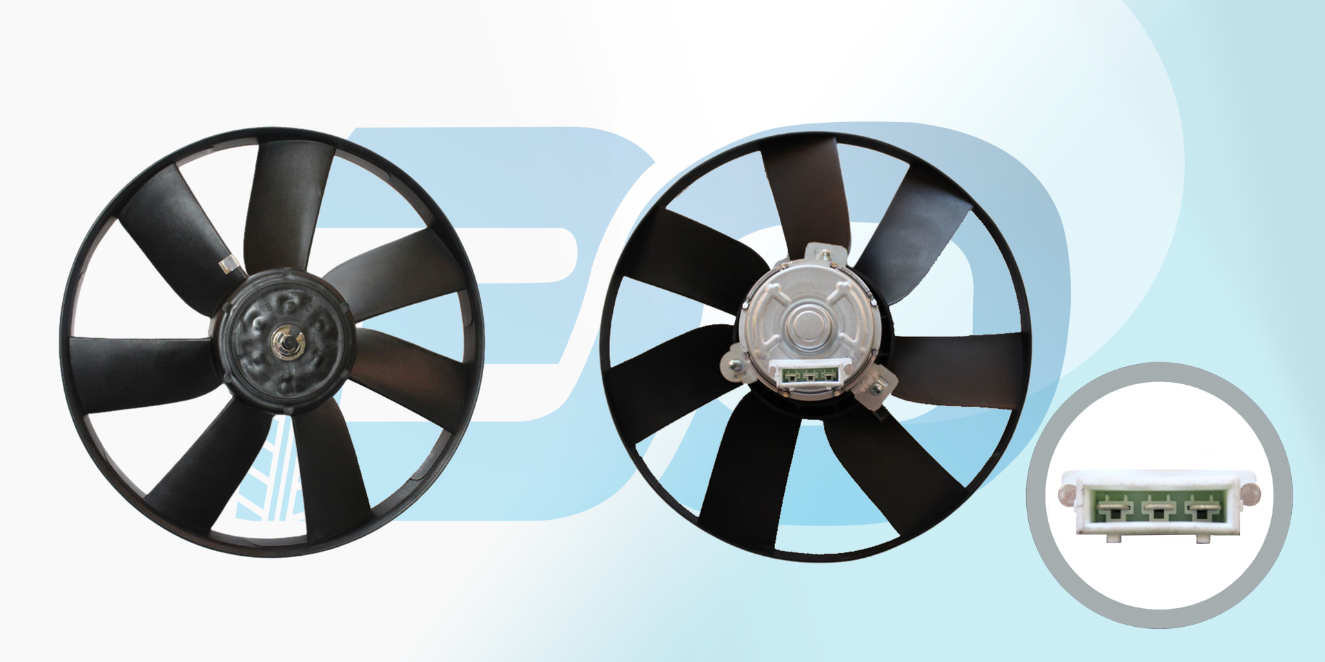 Fan Motoru Davlumbazsız (390 Mm-4 Fıs-6 Kanat) Vw  1H0959455