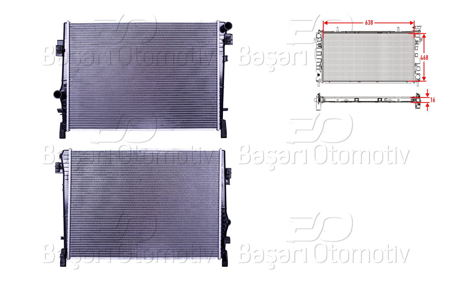 Su Radyatoru Brazıng Mt-At 638X468 Chrysler Journ 68038238AA