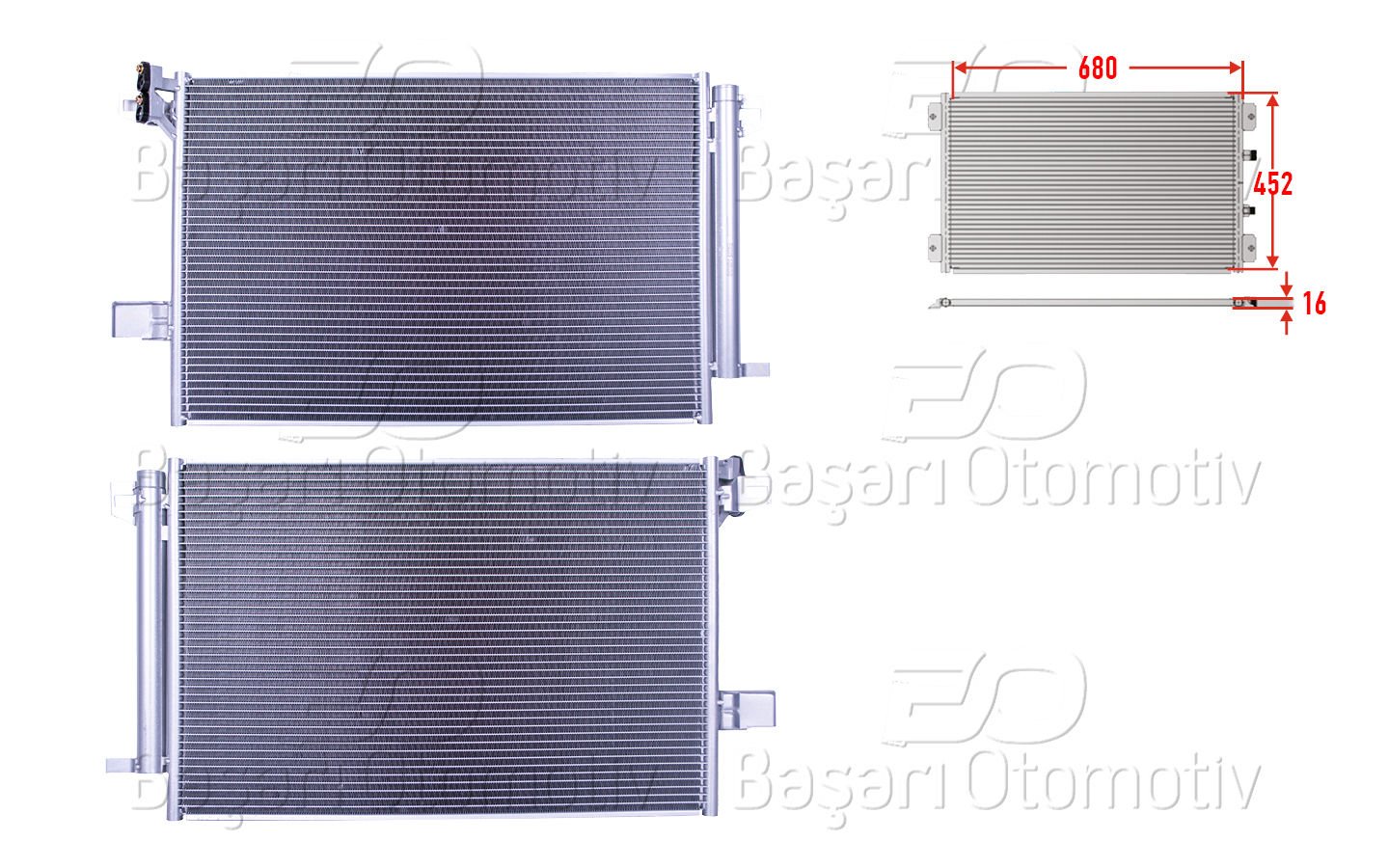 Klıma Radyatoru 680X452x16 Vw T7 Caravelle 7 Mult 7E0820411F