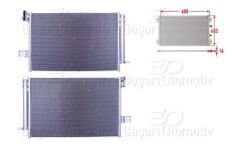 Klıma Radyatoru 680X452x16 Vw T7 Caravelle 7 Mult 7E0820411F