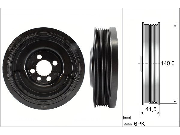 Krank Kasnagı Polo Cordoba Ibıza Fabıa 99-10 Ina 045105243D