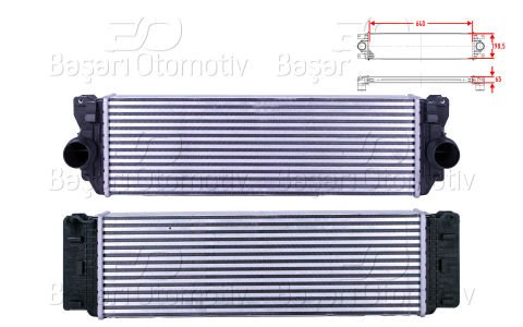 Turbo Radyatoru (Intercooler) 640X198,5X65 Merced 9065010201