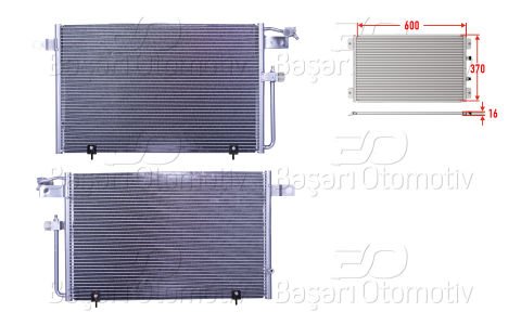 Klıma Radyatoru 600X370x16 Audı 100 C4 2.4 1991- 4A0260403AB