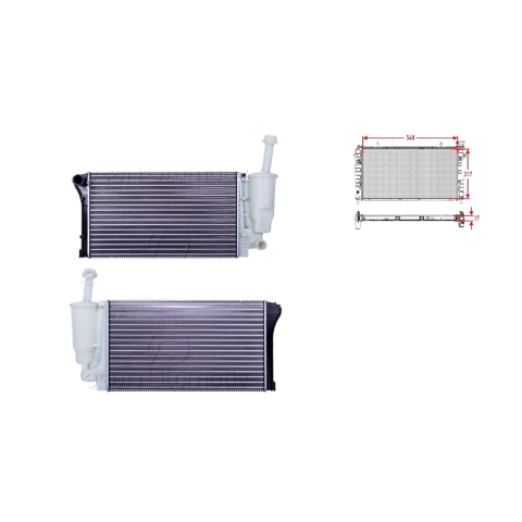Su Radyatörü Mekanik MT Fiat Panda 1.1 - 1.2 4x4 - 1.2 LPG 2003- 51779915