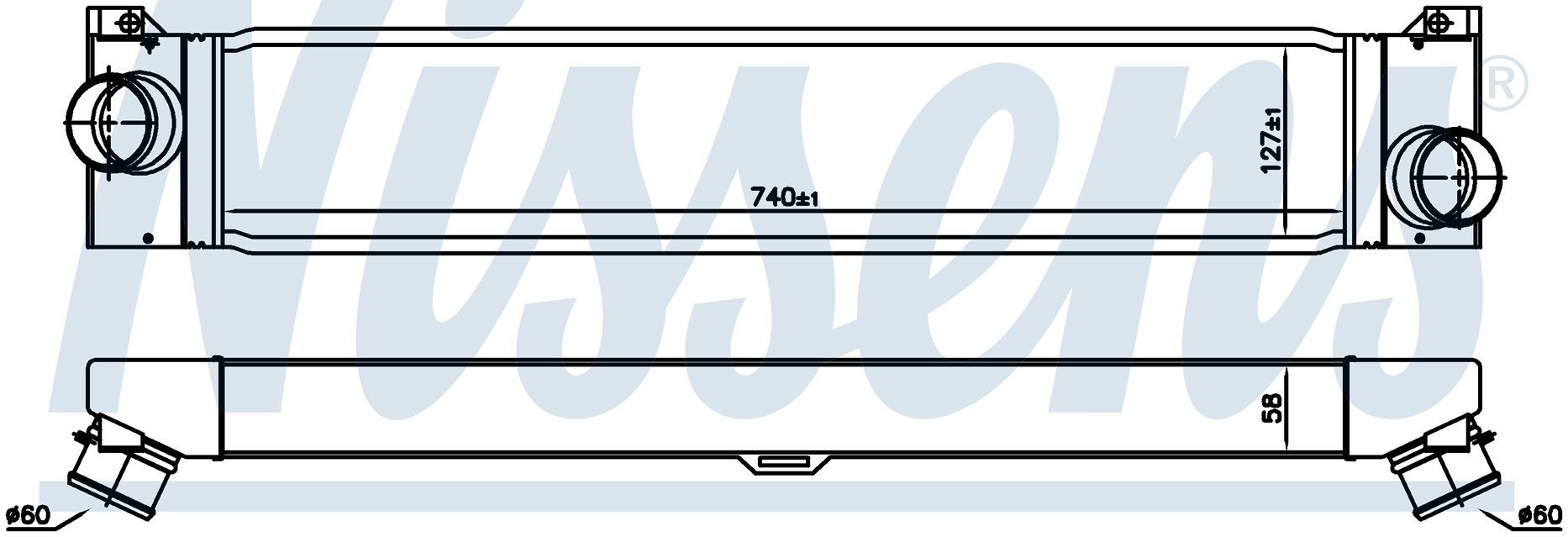 Turbo Radyatoru (Intercooler) 745X147x64 Cıtroen Jum 0384.K1