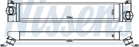 Turbo Radyatoru (Intercooler) 745X147x64 Cıtroen Jum 0384.K1