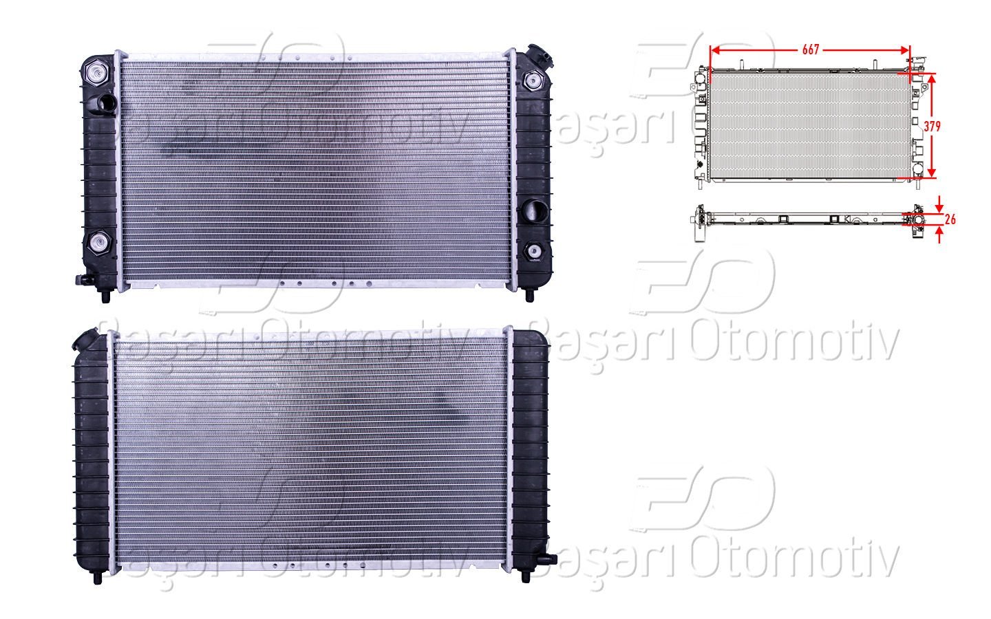 Su Radyatoru Brazıng At 667X379x26 Jeep Blazers95> 52462547