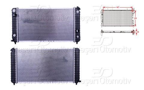 Su Radyatoru Brazıng At 667X379x26 Jeep Blazers95> 52462547
