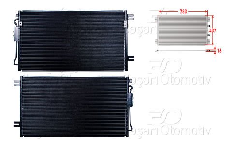 Klıma Radyatoru 783X437x16 Chrysler Voyager 2.8Crd 5142490AA