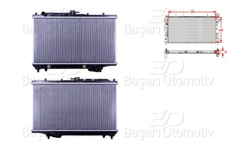 Su Radyatoru Brazıng At 350X648x16 Mazda 323 F 1.6I. 1. B547