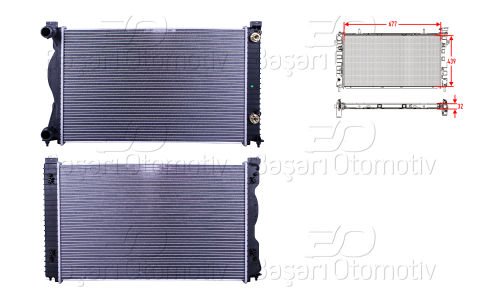 Su Radyatoru Brazıng Manuel 677X439x32 Mm Audı A6 4F0121251Q