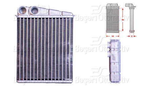 Kalorıfer Radyatoru Brazıng 183X160 Mm Mercedes-B 1698300761