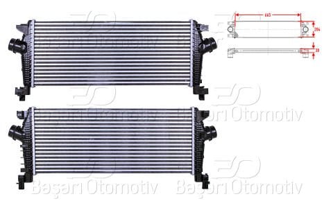 Turbo Radyatoru (Intercooler) 665X284x30 Opel Insıgn 1302216