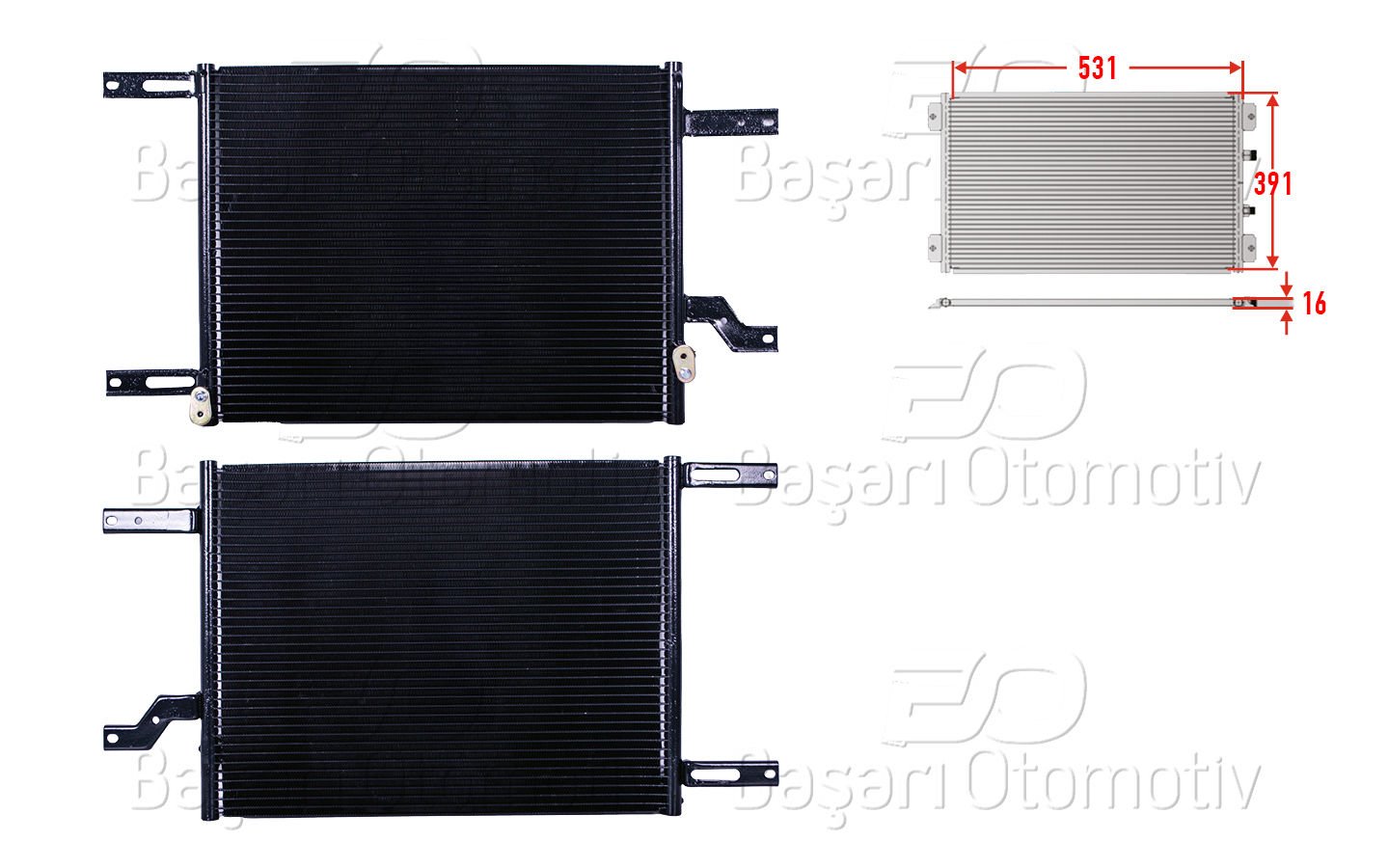 Klıma Radyatoru 531X391x16 Alfa Romeo 166 98> 60630547