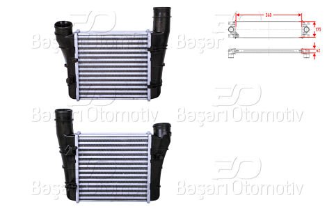 Turbo Radyatoru (Intercooler) 240X175x62 Audı A4  8E0145805F
