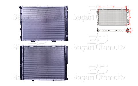 Su Radyatoru Brazıng Mt-At 612X488x32 Mercedes-Be 1245000002