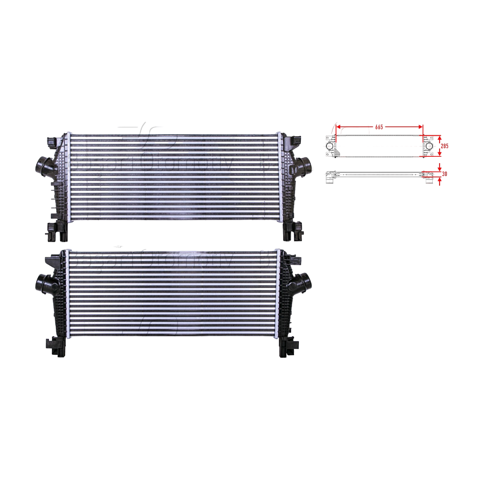 Turbo Radyatörü Intercooler Opel Astra 1302259