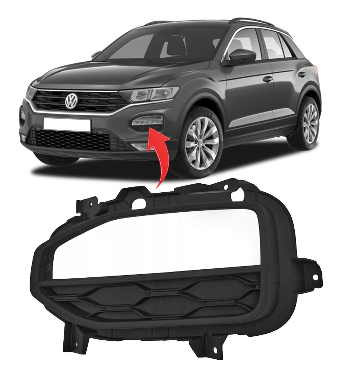Volkswagen T-Roc Gündüz Led Izgarası Sol 2GA853211D