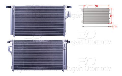 Klıma Radyatoru 718X421x16 Hyundaı Santa Fe 2.2Crdı 06 97606