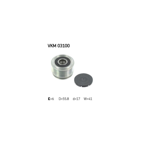 Skf Alternatör Kasnağı VW T5 - Caddy - Polo - Golf - Crafter - A3 - A4 - Leon 1.2 TDI - 1.6 TDI - 2.0 TDI 022903119C