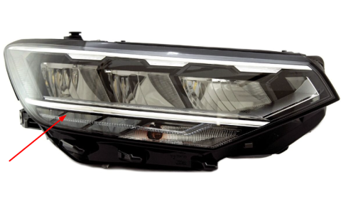Ön Sağ Far Camı VW Passat B8.5 LED Far 2020 Sonrası 3G1941036P