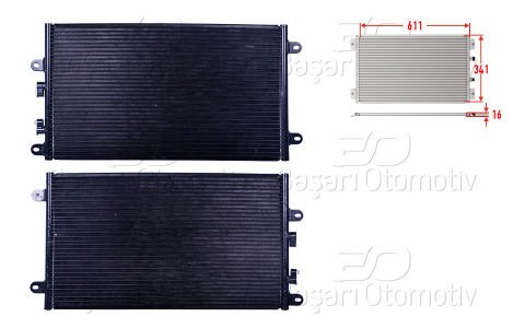 Klıma Radyatoru 611X341x16 Alfa 147 1.6. 2.0 16V T. 46768973