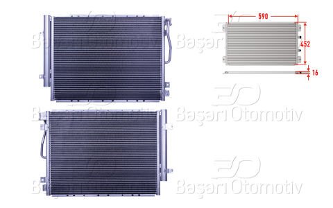 Klıma Radyatoru 590X452x16 Kıa Sorento 2.5Crdı 05> 97606