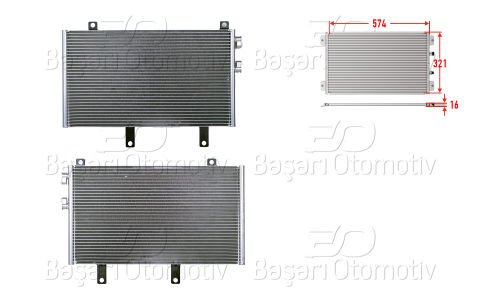 Klıma Radyatoru 574X321x16 Alfa Romeo 145. 146. 155 60610662