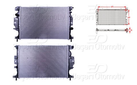 Su Radyatoru Brazıng Mt-At 670X448x26 Ford Mondeo DG938005EA
