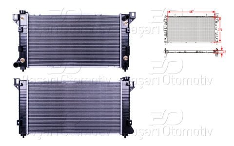 Su Radyatoru Brazıng Mt-At 667X379x32 Chrysler Voyag 4682587