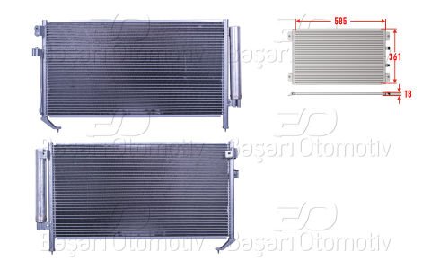 Klıma Radyatoru 585X361x18 Subaru Forester 2.0. 2.5 02 73210