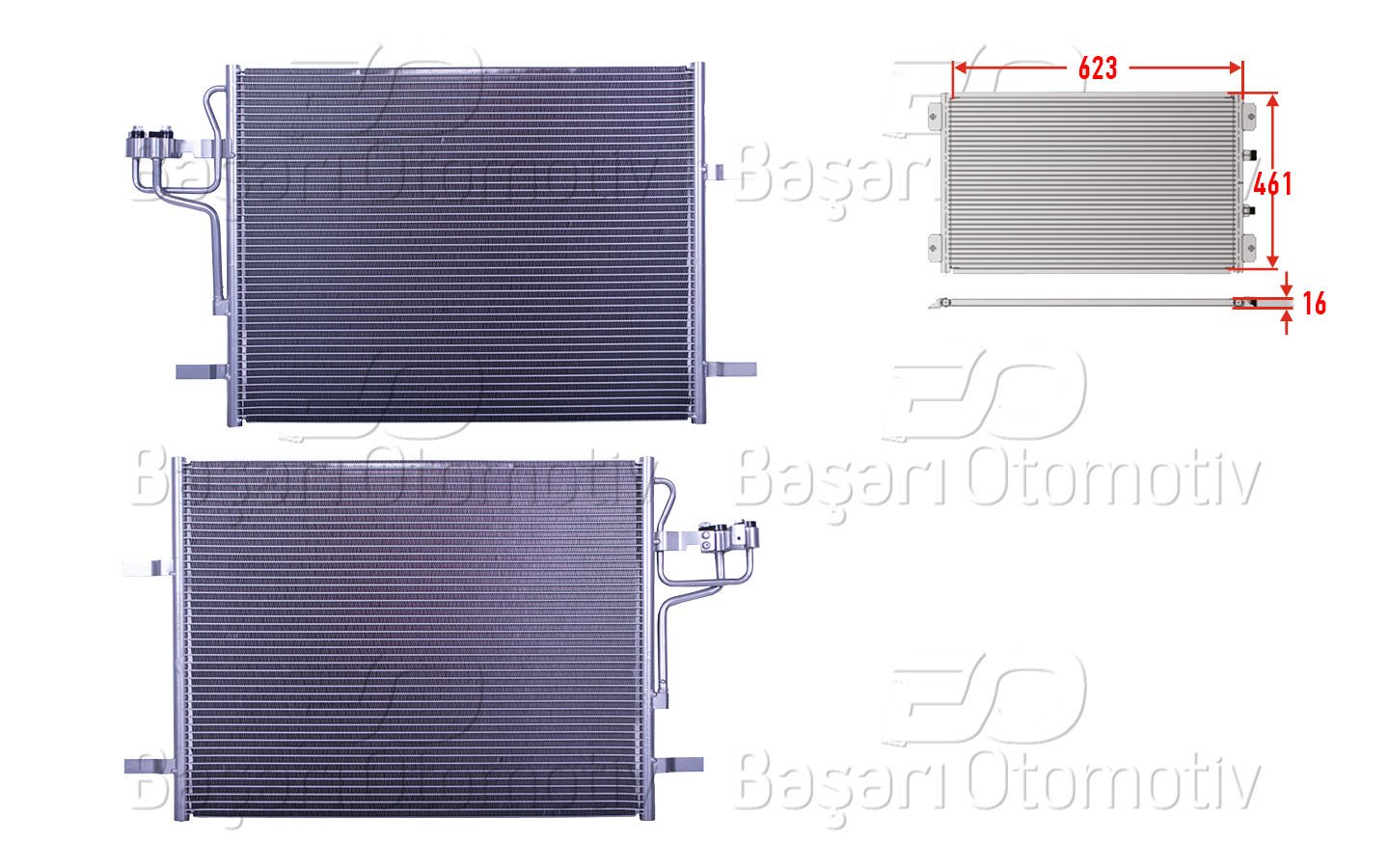Klıma Radyatoru 623X461x16 Ford Kuga 2.0Tdcı 08> 8V4119710AB