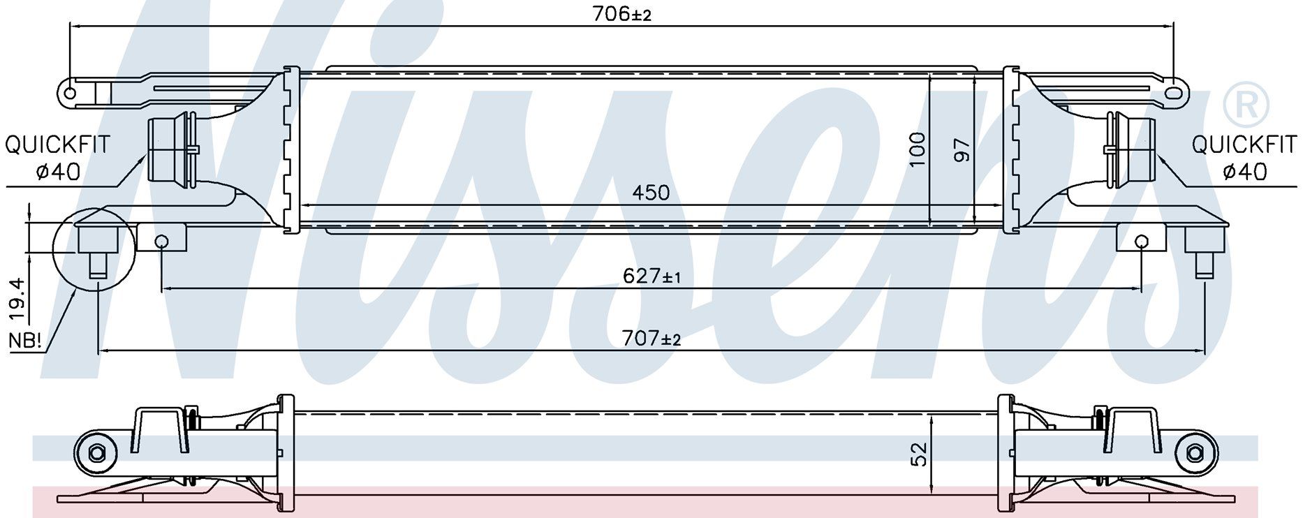 Turbo Radyatoru (Intercooler) 450X97x50 Opel Corsa D 6302080