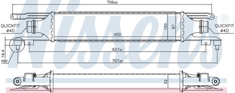 Turbo Radyatoru (Intercooler) 450X97x50 Opel Corsa D 6302080